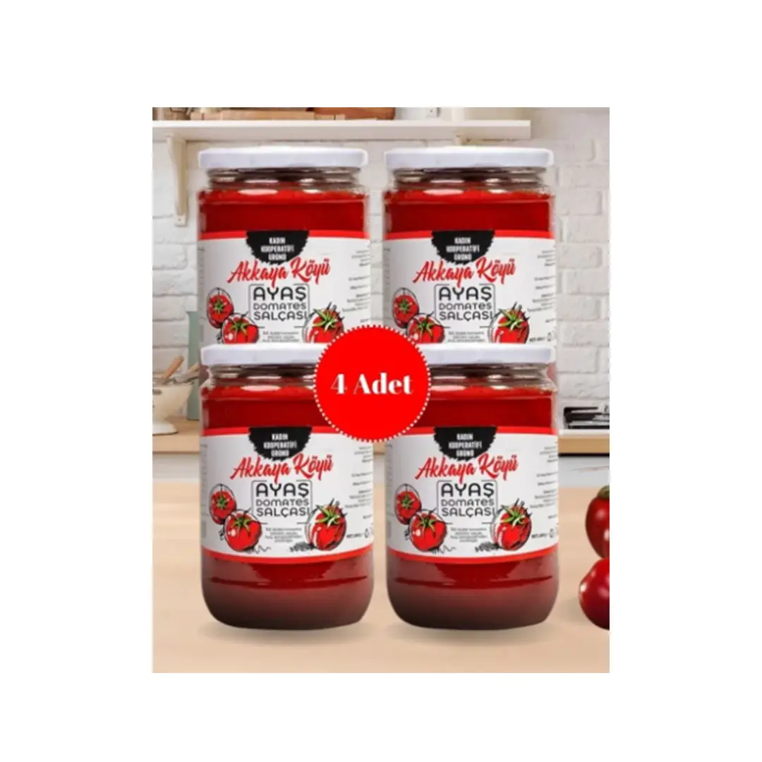 Domates Salçası 4 Kavanoz - Dogal ve Organik | Koyumden Gelsin